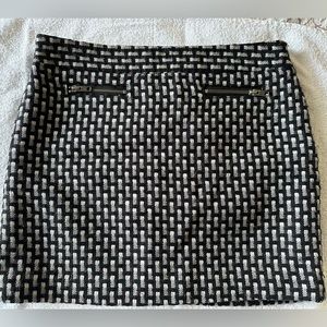 Loft 8P geometric shapes skirt.